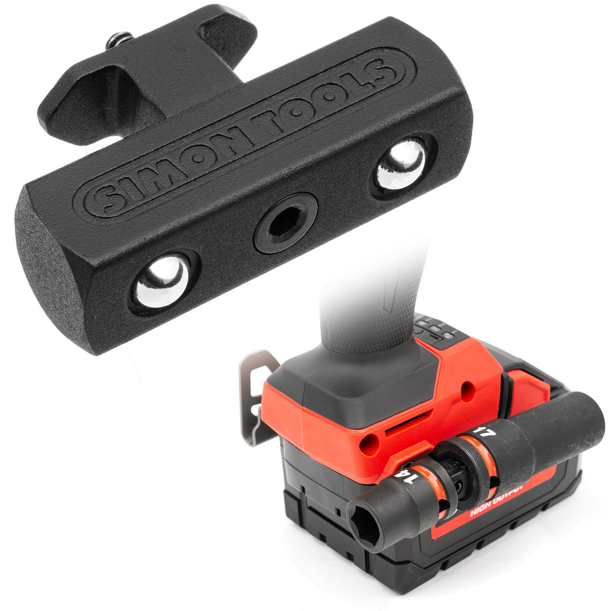 Simon Tools 1/2 inch socket holder on an impact wrench